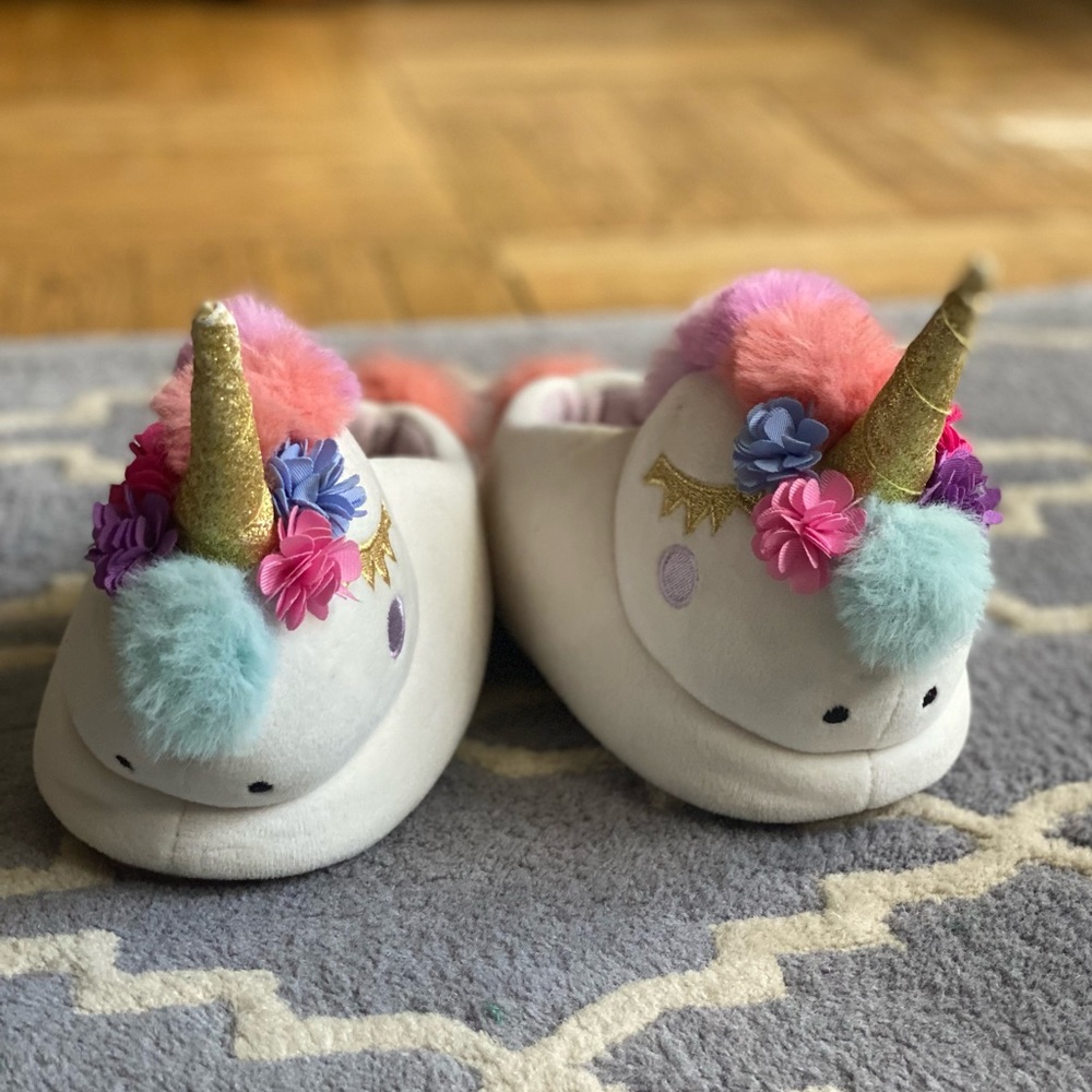 CrewCuts unicorn slippers - Picture 3 of 5